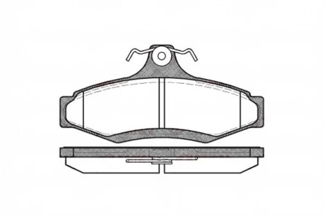 Колодка гальм. диск. CHEVROLET LACETTI задн. REMSA 0646.10
