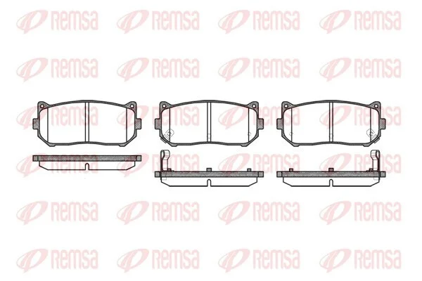 Колодки гальмівні дискові ЗАДНИЕ CARENS 1.6/2.0TDI 02- -ua REMSA 0649.02 (фото 1)