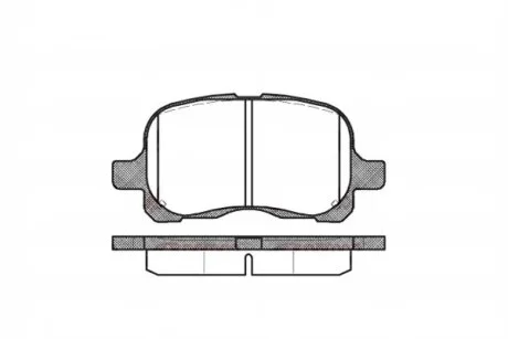Колодки тормозные дисковые передние TOYOTA COROLLA 04.1997- REMSA 0652.00