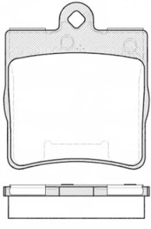 Колодки гальмівні дискові ЗАДН MB SLK (R171) 2008-20111,C-CLASS -07,E-CLASS -02,CLK -09 -ua REMSA 0678.10