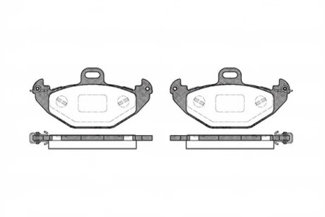 Колодки гальмівні дискові ЗАДН RENAULT ESPACE/LAGUNA/SAFRANE 03.1996- -ua REMSA 0686.00