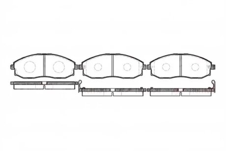 Колодки гальмівні дискові REMSA 0703.02