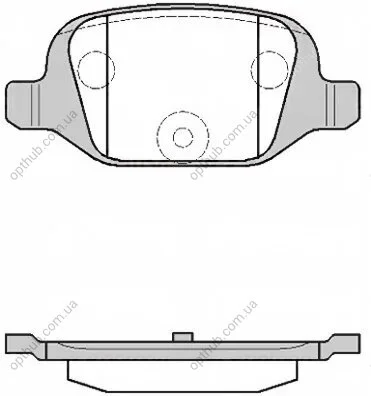 Колодки гальмівні дискові ЗАДН FIAT PUNTO II LANCIA DEDRA -ua REMSA 0727.00 (фото 1)