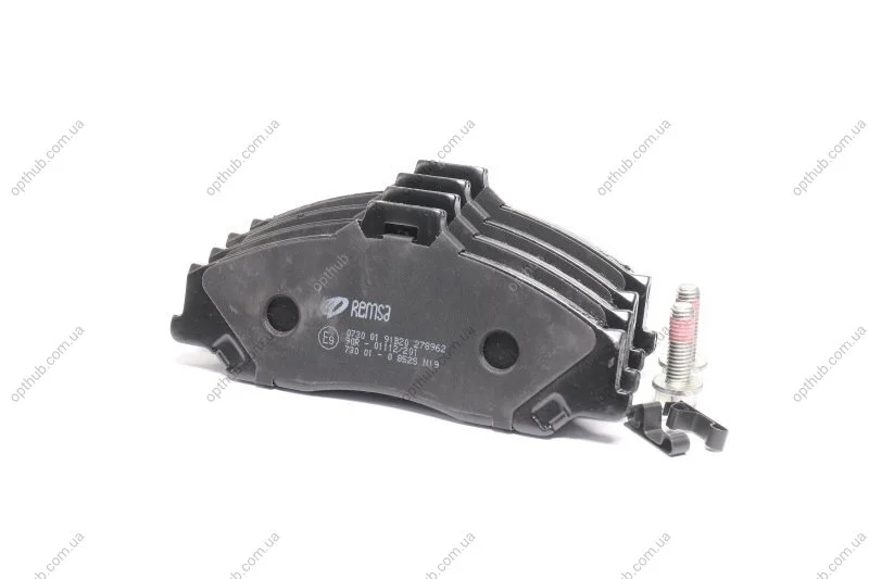 Колодки гальмівні дискові ПЕРЕДН MAZDA B 2200-2600 99-06,BT-50 2.5-3.0TD 06- -ua REMSA 0730.01 (фото 1)