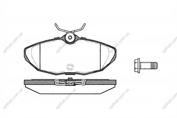 Колодки тормозные дисковые задние JAGUAR S-TYPE 02- REMSA 0732.00 (фото 1)
