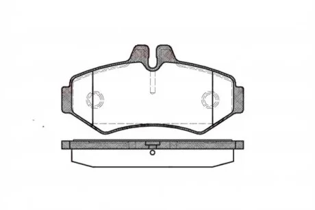 Колодка торм. диск. MB G-CLASS (W463) задн. (пр-во) REMSA 0733.00