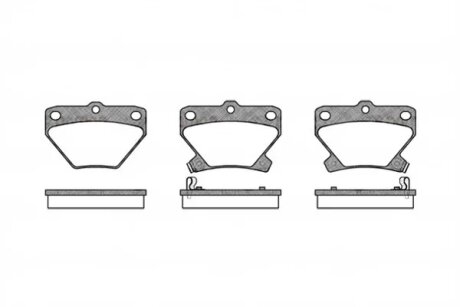 Колодки гальмівні дискові ЗАДН TOYOTA CELICA/COROLLA/COROLLA VERSO/PRIUS/ YARIS/YARIS VERSO 01.2002- -ua REMSA 0741.02