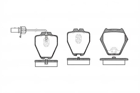 Колодка гальм. диск. AUDI A4, A6, ALLROAD передн. REMSA 0752.02