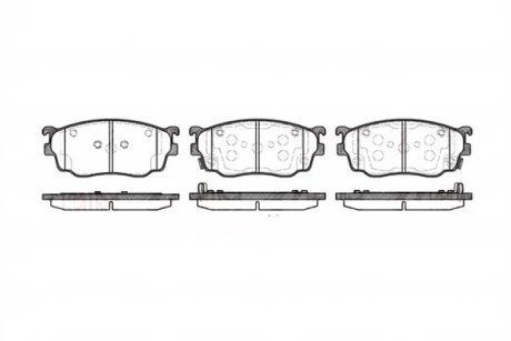 Колодки гальмівні дискові REMSA 0800.12