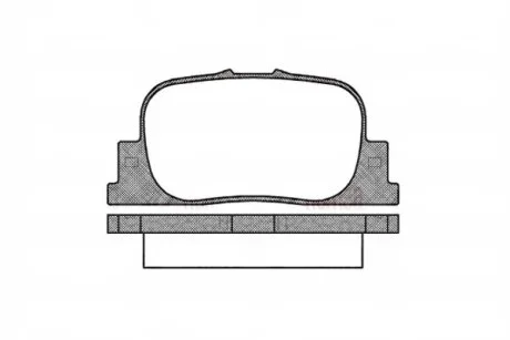Колодки тормозные дисковые задние LEXUS RX350 RX400 RX450 03- 09- REMSA 0801.00