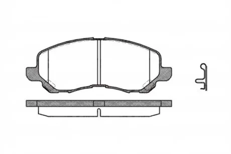 Колодки тормозные дисковые передние MITSUBISHI LANCER 03-,MITSUBISHI OUTLANDER 03-,MITSUBISHI SPACE RUNNE REMSA 0804.12