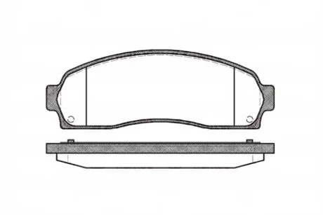 Колодка гальм. диск. FORD EXPLORER передн. (вир-во Remsa) REMSA 0805.00