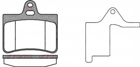 Колодки гальмівні дискові ЗАДН CITROEN C5 01- -ua REMSA 0830.20