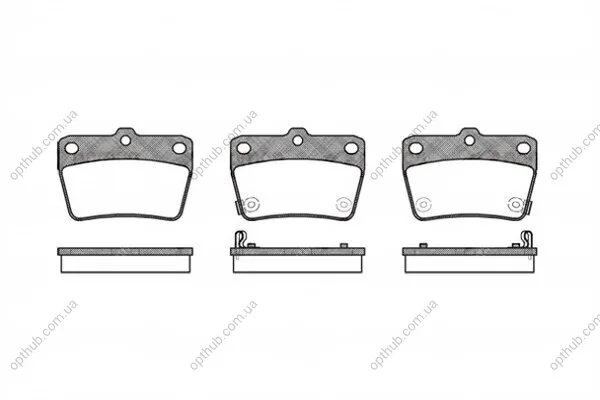 Колодки тормозные дисковые задние TOYOTA RAV4 1.8VVTI 01-,2.0D-4D 01-,2.0VVTI 00- REMSA 0839.02 (фото 1)