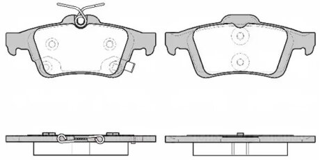 Колодки гальмівні дискові ЗАДН FORD FOCUS III SEDAN/TOURIER 04/11- -ua REMSA 0842.11