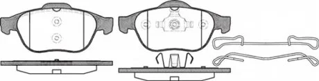 Колодки тормозные дисковые передние RENAULT LAGUNA II 1.6I 16V,1.8 16V, 1.9 DTI,DCI, 2.0, 2.0 16V, 2.2 DT REMSA 0843.10