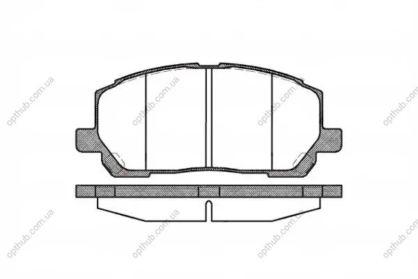 Колодки тормозные дисковые передние LEXUS RX 300V6 00-03 REMSA 0855.00 (фото 1)