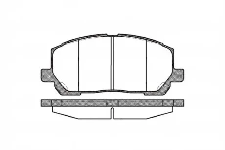 Колодки тормозные дисковые передние LEXUS RX 300V6 00-03 REMSA 0855.00