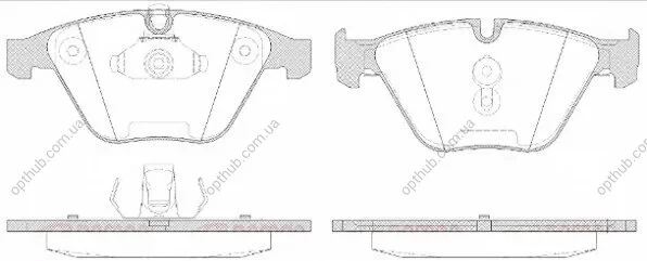 Колодки гальмівні дискові ПЕРЕДН BMW 5 (E60)/5 TOURING (E61)/7 (E65, E66) 03.2003- -ua REMSA 0857.50 (фото 1)