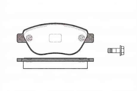 Колодки гальмівні дискові ПЕРЕДН FIAT DOBLO 1.3D-1.9D 05-,MULTIPLA 1.6 1.9JTD 99- -ua REMSA 0859.10