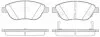 Колодки гальмівні дискові ПЕРЕДН FIAT 500L 0.9-1.6D 2012- -ua REMSA 0859.32 (фото 1)