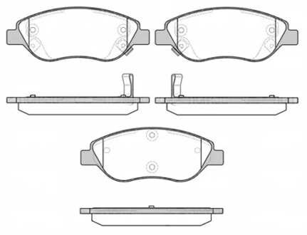 Колодки гальмівні дискові REMSA 0860.12