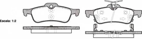 Колодки тормозные дисковые REMSA 0862.02