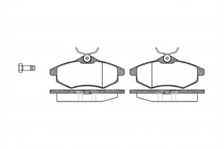 Колодка гальм. диск. CITROEN C2, C3 передн. REMSA 0881.00