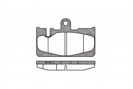 Колодка гальм. диск. LEXUS LS задн. REMSA 0889.00