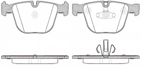 Колодки тормозные дисковые задние BMW 5(F07) GRAND TURISMO 3.0 4.4 2010-,7(F01-04) 3.0-6.0 08- REMSA 0892.20