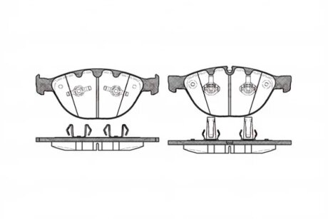 Колодки гальмівні дискові ПЕРЕДН BMW 5(E60,61) M5 04-,7(E65,66) 05-;JAGUAR XJ XK 5.0 09- -ua REMSA 0958.10