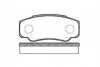 Колодки гальмівні дискові ЗАДН PEUGEOT BOXER 04.2002-,FIAT DUCATO 04.2002-,CITROEN JUMPER 02.2003- REMSA 0961.00 (фото 1)