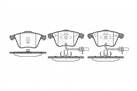 Колодка гальм. диск. AUDI A6 (4B, C5, 4F2), ALLROAD (4BH) передн. REMSA 0964.02