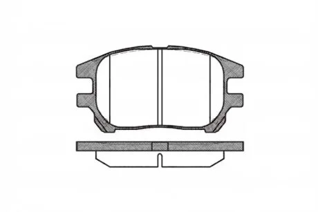 Колодки тормозные дисковые передние LEXUS RX 350 (ACEBONO) 03- REMSA 0972.00