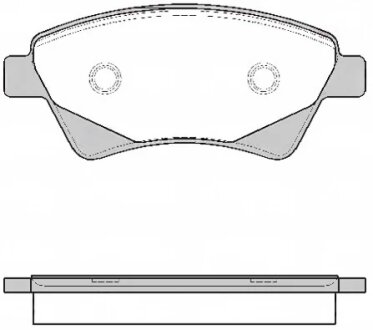 Колодки гальмівні дискові ПЕРЕДН RENAULT MEGANE II 1.5DCI, 1.6I 16V, 1.9DCI, 2.0 16V 08.02- -ua REMSA 0976.20