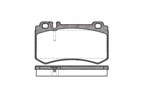 Колодки гальмівні дискові REMSA 0993.00