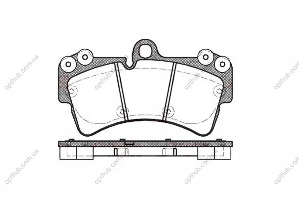 Колодка гальм. диск. AUDI Q7, PORSCHE CAYENNE, VW TOUAREG передн. (вир-во) REMSA 0995.00 (фото 1)