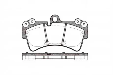 Колодка гальм. диск. AUDI Q7, PORSCHE CAYENNE, VW TOUAREG передн. (вир-во) REMSA 0995.00