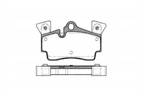 Колодки гальмівні дискові ЗАДН AUDI Q7 3.0-6.0 06-,PORSCHE CAYENNE 3.0-4.5 04- -ua REMSA 0996.10