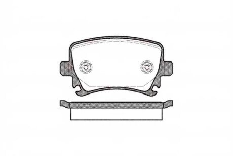 Колодка гальм. диск. AUDI A4, SEAT, SKODA, VW задн. REMSA 1031.00