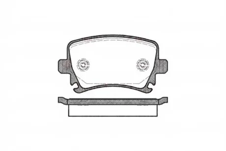 Колодка торм. диск. AUDI A4, SEAT, SKODA,VW задн. (пр-во) REMSA 1031.00