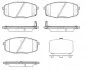 Колодки гальмівні дискові ПЕРЕДН HYUNDAI I30 1.4-2.0 07-,KIA CARENS II 1.6-2.0 02-,CEED 1.4-2.0 06- -ua REMSA 1038.12 (фото 1)