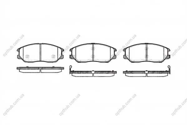 Колодки гальмівні дискові REMSA 1085.02 (фото 1)