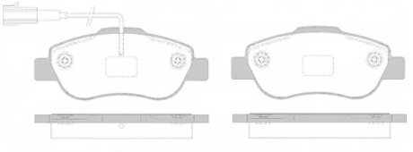Колодки гальмівні дискові FIAT 500 10/07- -ua REMSA 1100.02