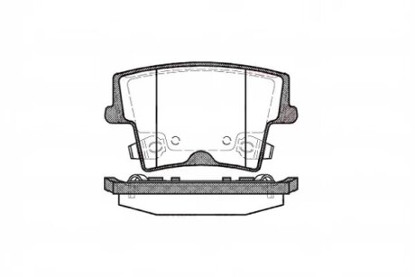 Колодки гальмівні дискові ЗАДН CHRYSLER 300 C 2.7,3.0 CRD, 3.5, 3.5 AWD, 5.7 09/04-- -ua REMSA 1127.08