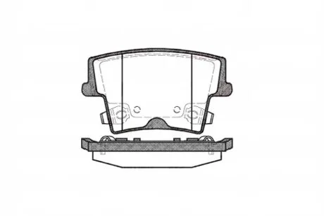 Колодки гальмівні дискові ЗАДН CHRYSLER 300 C 2.7,3.0 CRD, 3.5, 3.5 AWD, 5.7 09/04-- -ua REMSA 1127.08
