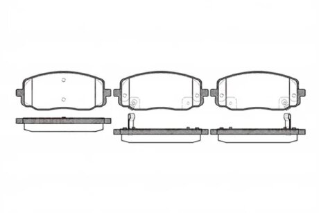 Колодки гальмівні дискові ПЕРЕДН HYUNDAI I10 1.1CRDI 12V 08.03-/ KIA PICANTO 1.0I 12V 09.11- -ua REMSA 1133.02