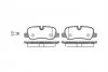 Колодки гальмівні дискові ЗАДН LANDROVER DISCOVERY III-IV 2.7-5.0 04-,RANGE ROVER III 3.0-5.0 05-,RANG -ua REMSA 1159.00 (фото 1)