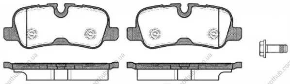 Колодка гальм. диск. LAND ROVER задн. (вир-во Remsa) REMSA 1159.10 (фото 1)