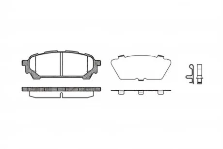 Колодка торм. диск. SUBARU IMPREZA (GD, GG) задн. (пр-во) REMSA 1176.01